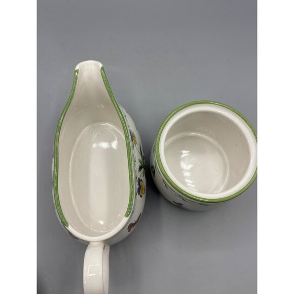 Studio Nova Garden Bloom Creamer & Sugar Bowl Set Floral Butterfly Design - Picture 4 of 8